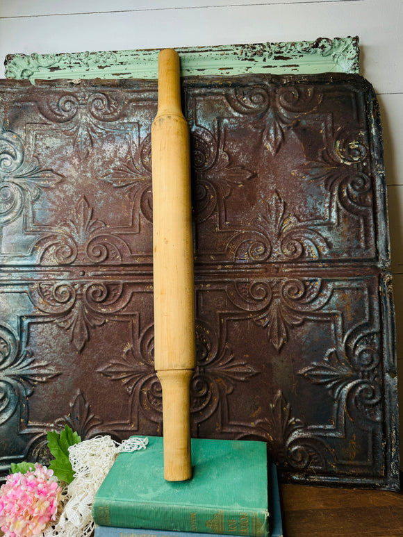 VINTAGE RARE WOODEN ROLLING PIN