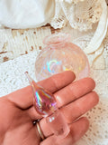 VINTAGE PINK SILVESTRI GLASS PERFUME BOTTLE