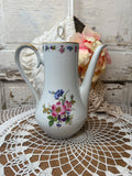 VINTAGE BAVARIA FLORAL TALL TEAPOT
