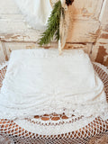 VINTAGE FULL/QUEEN BATTENBURG DUST RUFFLE