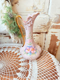 VINTAGE H&C CZECH 24 CT GOLD TRIM FLORAL VASE