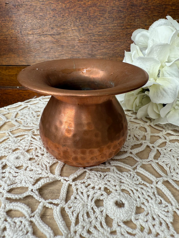 ANTIQUE HAMMERED COPPER PLANTER