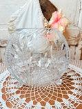 FOOTED CRYSTAL VINTAGE XL CONSOLE BOWL