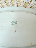HAND-PAINTED BAVARIA MARKED VINTAGE OVAL PLATE