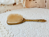 ANTIQUE 2-IN-1 HAND MIRROR AND BRUSH DETAILED