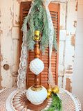 VINTAGE AMAZING MILK GLASS LAMP