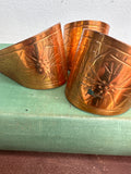 SET OF 4 COPPER NAPKIN RINGS