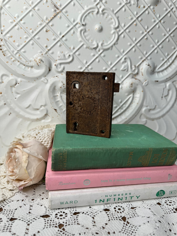 RUSTY CRUSTY ARCHITECTURAL SALVAGE LOCK DECOR