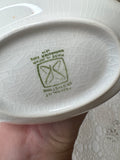 VINTAGE IRONSTONE GRAVY BOAT AND PLATE