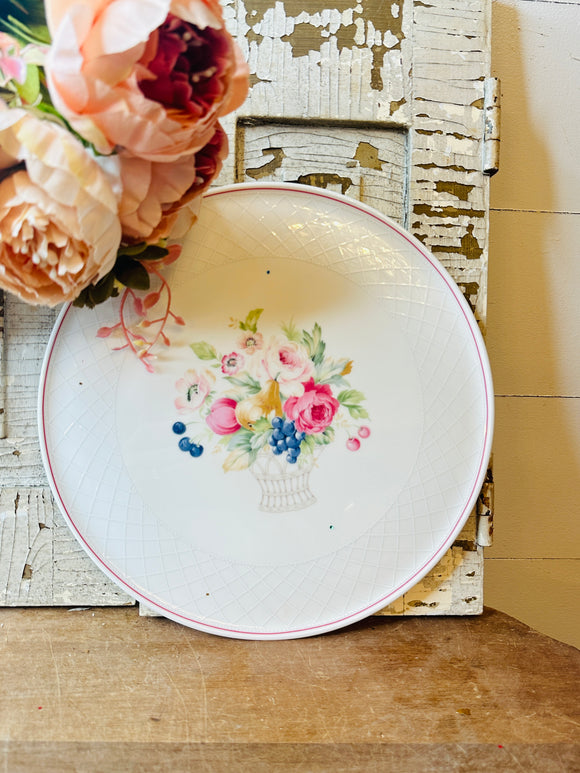GORGEOUS VINTAGE MIKASA FLORAL PLATE