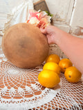 SET OF FAUX LEMONS IN HAND WOOD CARVED BOWL