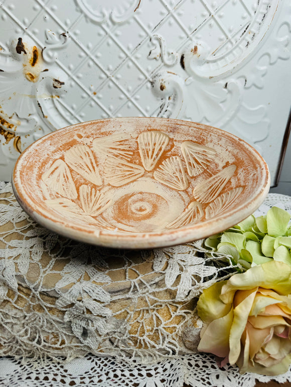 VINTAGE TERRA COTTA CLAY BOWL