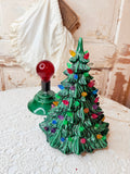 VINTAGE LARGE CERAMIC LIGHT UP CHRISTMAS TREE