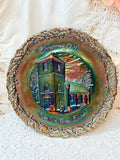 RARE VINTAGE FENTON CARNIVAL GLASS PLATE #5