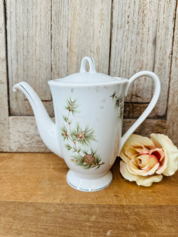 PINECONE DETAIL VINTAGE TEAPOT PITCHER