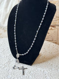 VINTAGE ROSARY - GREY