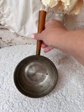 VINTAGE COPPER PAN WOOD HANDLE