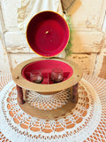 RARE MUSICAL BAR GLOBE WITH CORDIAL GLASSES