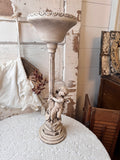 VINTAGE TALL NEOCLASSICAL CHERUB GARDEN PLANTER