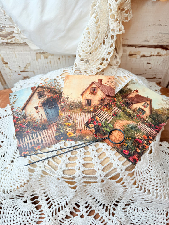 AUTUMN COTTAGE PRINTS WITH PHOTO HOLDERS
