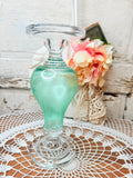 BLOWN GLASS PILLAR CANDLE HOLDER