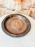 VINTAGE PERFECTLY PATINA’D SILVER DETAILED XL PLATTER