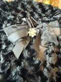 FLUFFY VINTAGE BOW PEARL JACKET