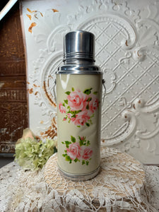 SHABBY CHIC XL VINTAGE CANISTER THERMOS