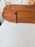 VINTAGE WOODEN OBLONG ROUNDED EDGE PLATTER