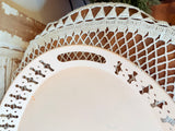 VINTAGE PINK SHABBY CHIC COFFEE TABLE TRAY