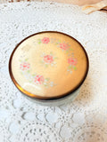 VINTAGE FLORAL ART DECO POWDER TRINKET JAR