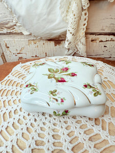 VINTAGE JAPAN PORCELAIN TRINKET BOX