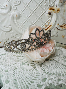 VINTAGE CRYSTAL TIARA #1