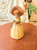 VINTAGE BELL - READING GIRL WITH PUPPY