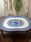 RARE COPELAND AND GARRETT ENGLAND LARGE BLUE TRANSFER WARE TRAY