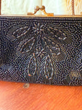 VINTAGE HOLLYWOOD BEADED ORNATE PURSE