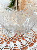 VINTAGE CAMBRIDGE GLASS FOOTED ETCHED CONSOLE BOWL