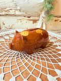 VINTAGE HANDMADE POTTERY PIGGY BANK