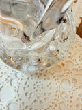 VINTAGE BLOWN GLASS OSPREY FLOWER FROG