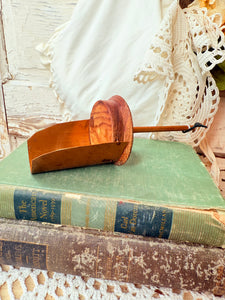 Antique hammered copper scoop ￼