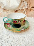 VINTAGE TEACUP AND SAUCER SET FLORAL