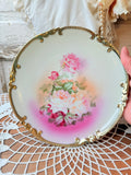 VINTAGE AUSTRIA FLORAL GOLD TRIM PLATE