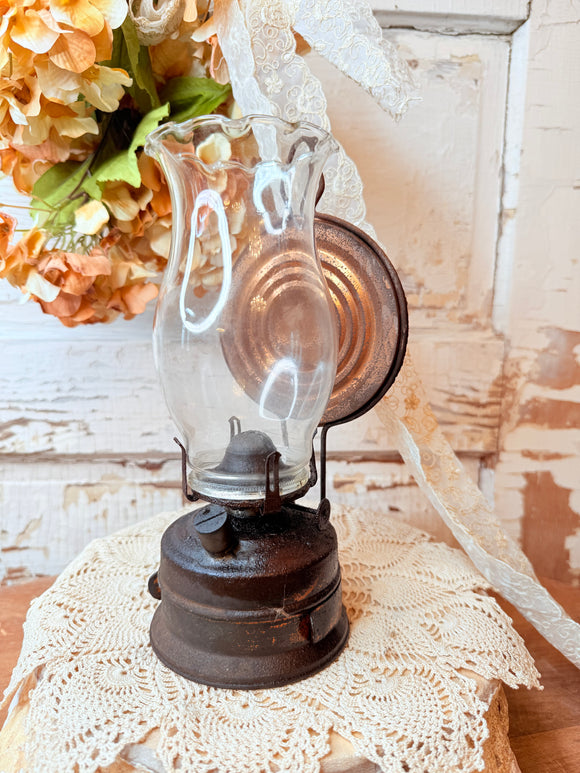 ANTIQUE HURRICANE LAMP
