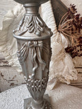 VINTAGE VICTORIAN SHABBY CHIC TALL CANDLESTICK HOLDER