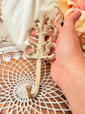 VINTAGE CAST IRON DAMASK HOOK