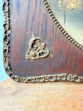 ANTIQUE OVAL VICTORIAN PORTRAIT IN DETAILED RECTANGULAR FRAME
