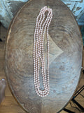 VINTAGE PINK EXTRA EXTRA LONG PEARLS
