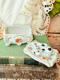 EXTRA RARE ANTIQUE BUNNY ASHTRAY BOX