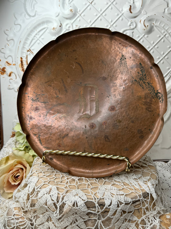 COPPER SCALLOPED XL TRAY #2