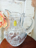 VINTAGE POLAND LEAD CRYSTAL PITCHER